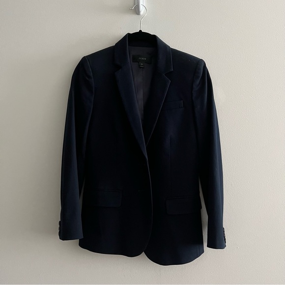 Navy J. Crew blazer - Picture 2 of 7
